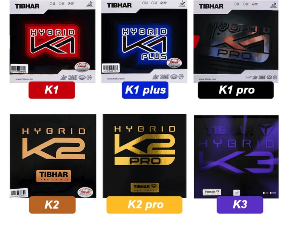 Table Tennis Hybrid Rubbers - Originale Tibhar Hybrid K1 Pro Plus