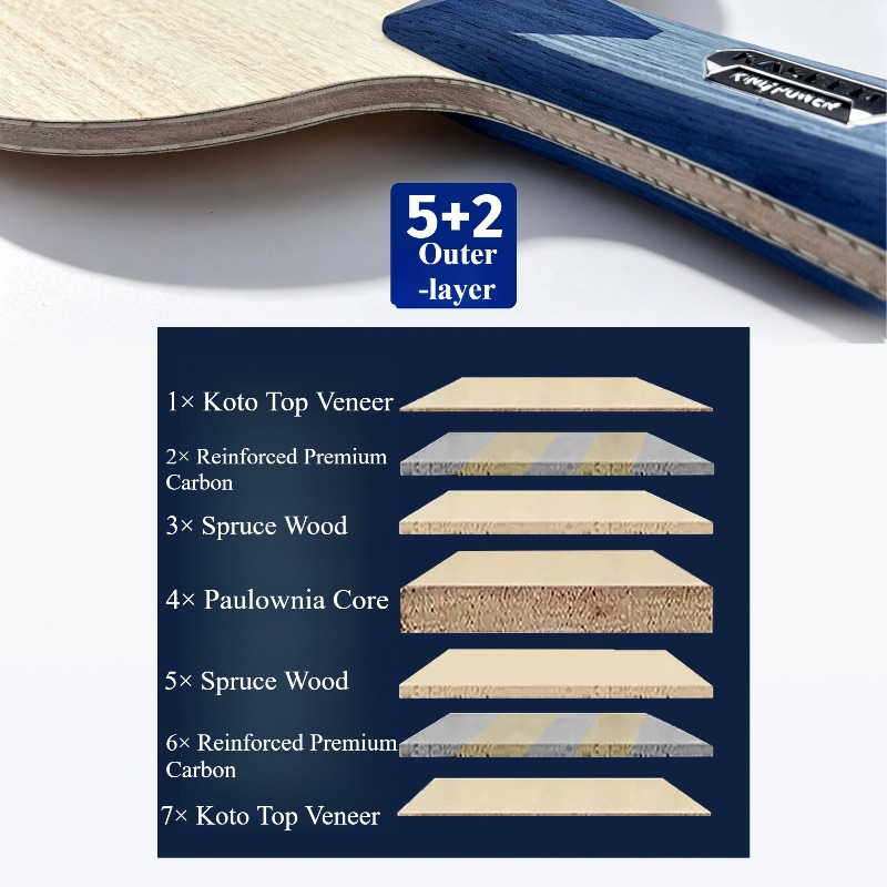KASEED KING POWER S211 Racchet - Table Tennis Blade recensione e prezzo