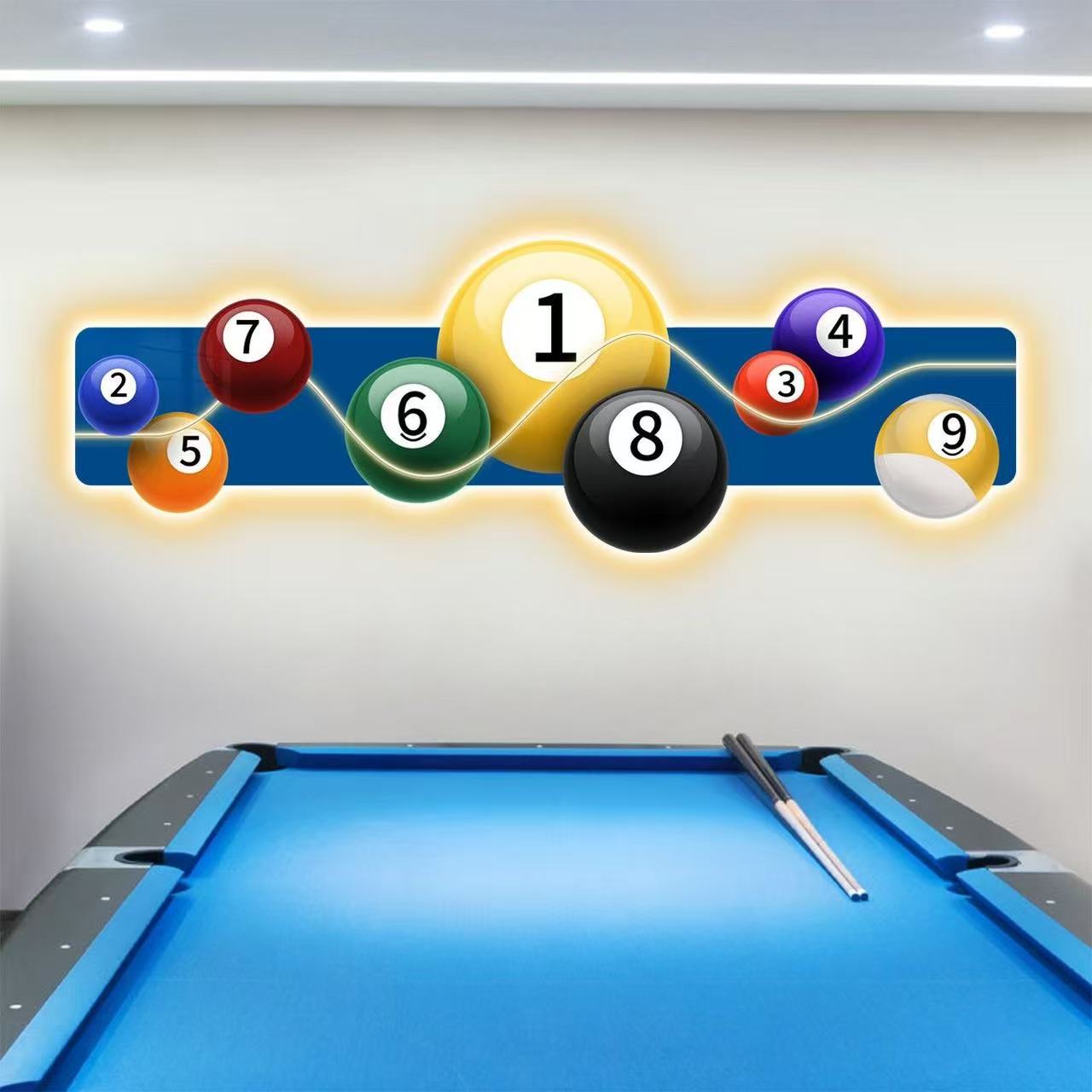 Quadro Decorativo Luminoso a L - Hall Table Tennis recensione e prezzo
